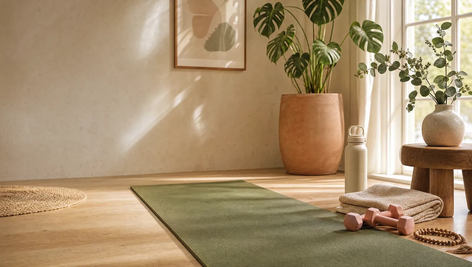 Artículos deportivos y de fitness: pesas, bandas y accesorios para entrenamiento
